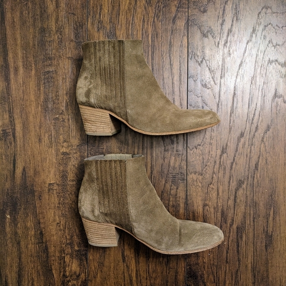 VINCE Haider Suede Ankle Bootie - Flint - Picture 5 of 11